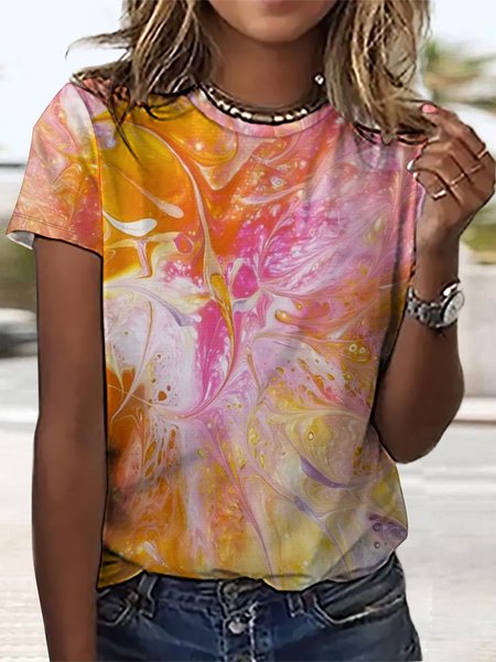 

Lilicloth X Kat8lyst Delicate Love Abstract Art Women's T-Shirt, Pink, T-shirts