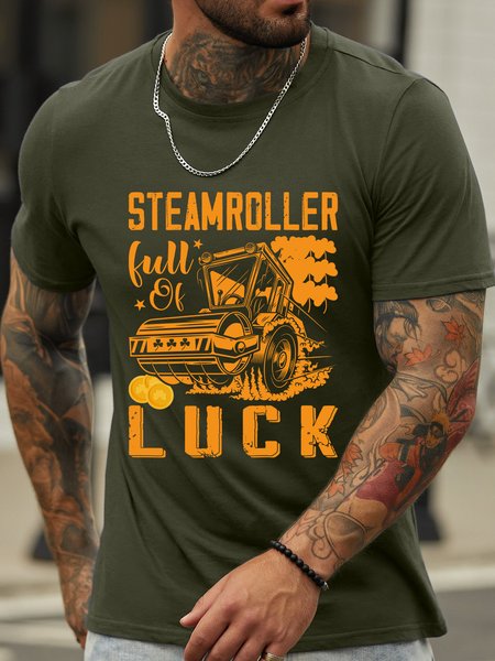 

Lilicloth X Jessanjony St. Patrick's Day Truck Full Of Luck Men's T-Shirt, Army green, T-shirts