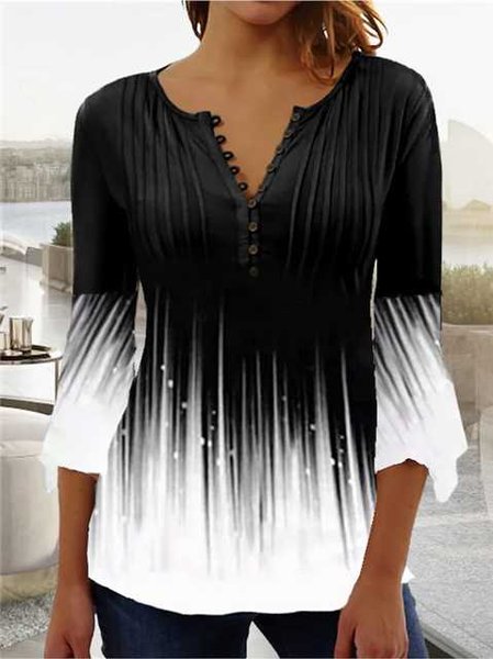 

Casual Buckle Top, Black, Shirts & Blouses