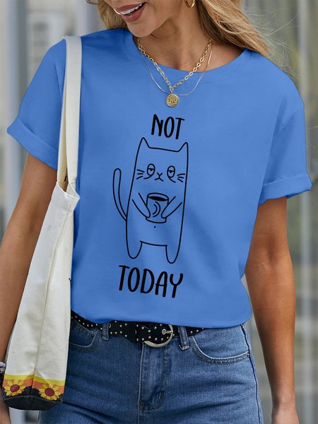 

Lilicloth X Rajib Sheikh Not Today Women's T-Shirt, Blue, T-shirts