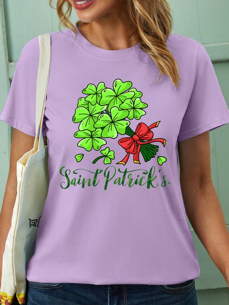 

Lilicloth X Manikvskhan Happy St. Patricks Day Women's T-Shirt, Purple, T-shirts
