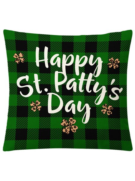 

St. Patrick's Day Green Shamrock Throw Pillowcase, Pillow Covers