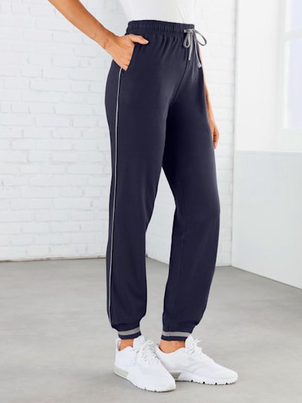 

Casual Loose Knitted Sweatpants & Joggers, Dark blue, Pants