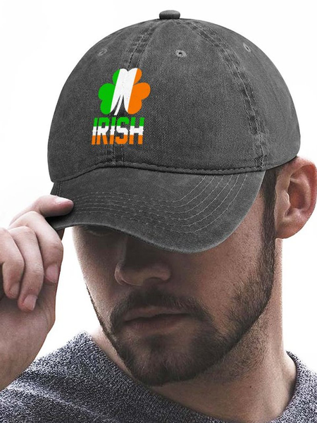 

Lilicloth X Abu St. Patrick Day Irish Men's Adjustable Denim Hat, Gray, Men's Accessories