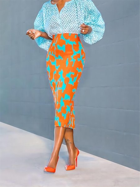 

Stylewe Elegant Tight Micro-Elasticity Natural Skirt, As picture, Skirts