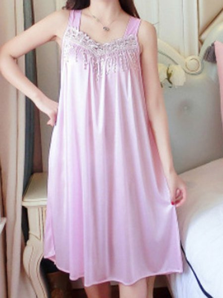 

Sexy Lace Sling Nightdress, Light pink, Loungewear & Sleepwear