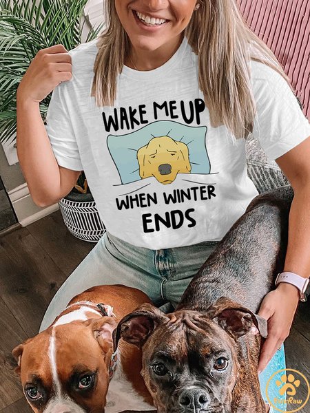 

Lilicloth X Funnpaw X Manikvskhan Wake Me Up When Winter Ends Women's T-Shirt, White, T-shirts