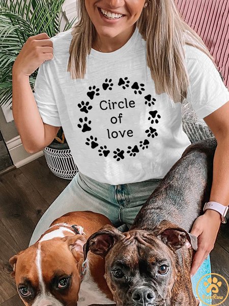 

Lilicloth X Funnpaw X Kat8lyst Circle Of Love Women's T-Shirt, White, T-shirts