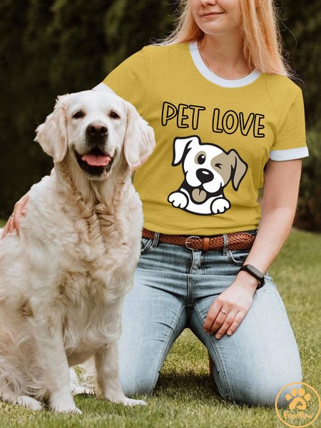 

Lilicloth X Funnpaw X Rajib Sheikh Pet Love Women's T-Shirt, Yellow, T-shirts