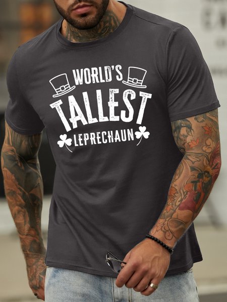

Lilicloth X Cadzart World's Tallest Leprechaun Men's T-Shirt, Deep gray, T-shirts