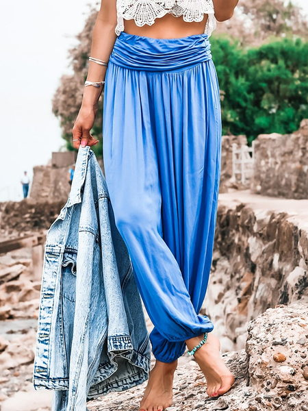 

Plain Simple Sweatpants & Joggers, Blue, Pants