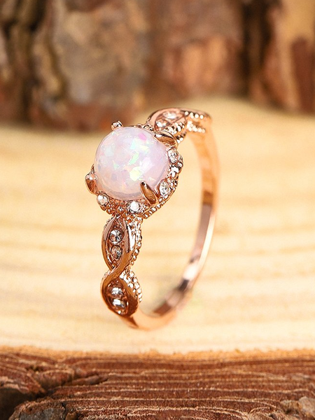 

Vintage Opal Ring, Rose gold, Rings
