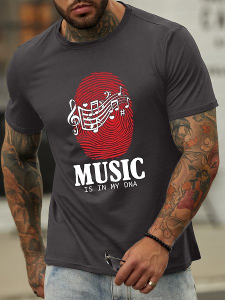 

Lilicloth X Jessanjony Music Is In My DNA Men's T-Shirt, Deep gray, T-shirts