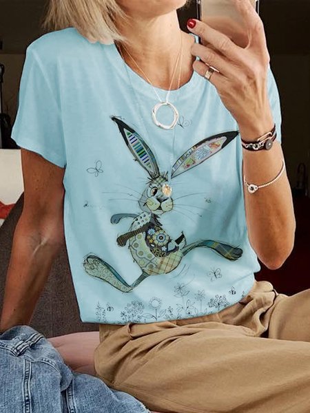 Easter Loose Casual T Shirt