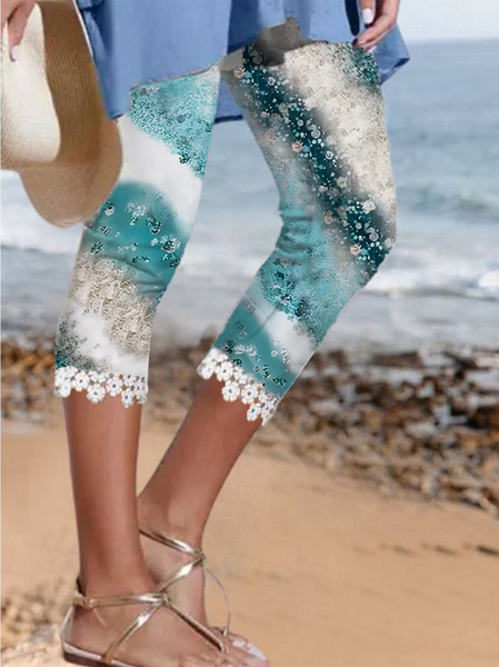 

Vacation Regular Fit Ombre Leggings, Multicolor, Leggings