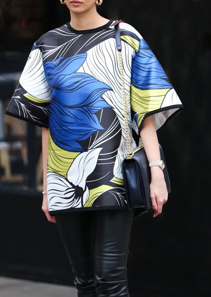 

Urban Loose Crew Neck Short sleeve Shirt, As picture, Blouses and Shirts