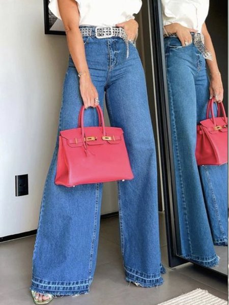 

Daily Denim Plain Regular Fit Urban Jeans, Blue, DENIM