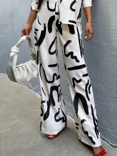 

Abstract Stripes Casual Sweatpants & Joggers, As picture, Pants