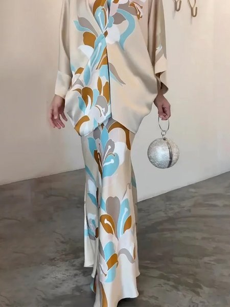 

Elegant Abstract Regular Fit Skirt, As picture, Skirts