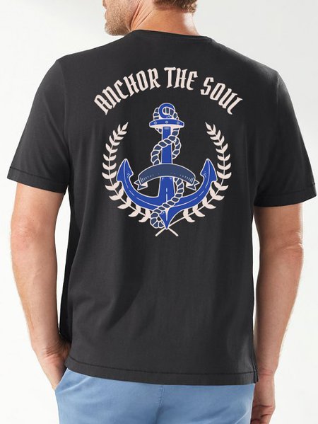 

Cotton Coconut Tree T-Shirt, Black, Men's t-shirts