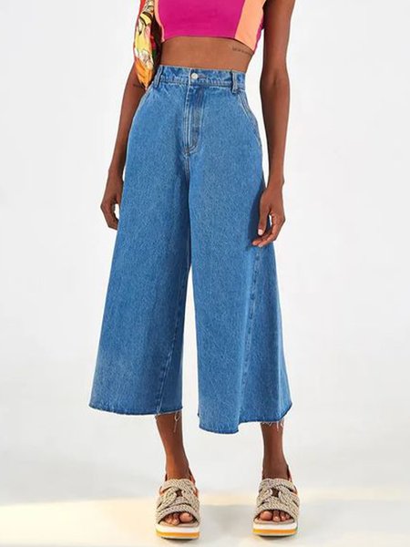 

Denim Regular Fit Plain Urban Jeans, Blue, DENIM