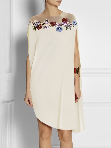 

Floral Elegant Regular Fit Mini Dress, As picture, Mini Dresses