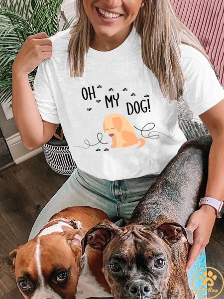 

Lilicloth X Funnpaw X Jessanjony Oh My Dog! Women's T-Shirt, White, T-shirts