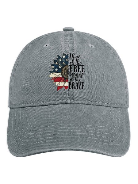 

America Flag The Anchor Denim Hat, Light gray, Women's Hats