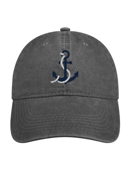 

The Anchor Denim Hat, Deep gray, Men's Hats