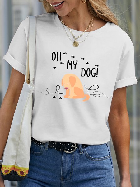 

Lilicloth X Jessanjony Oh My Dog Women's T-Shirt, White, T-shirts