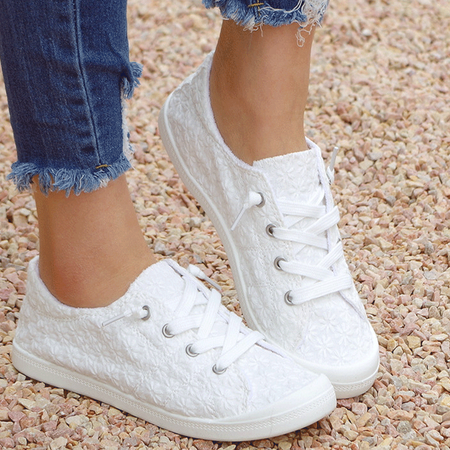 

All Season Casual Moccasin Flats, White, Flats