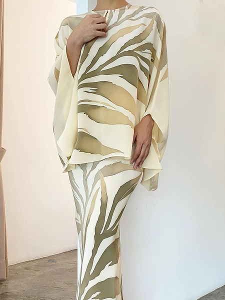 

Elegant Plants Loose Crew Neck Crew Half sleeve Neck Shirt, Light yellow, Blouses and Shirts