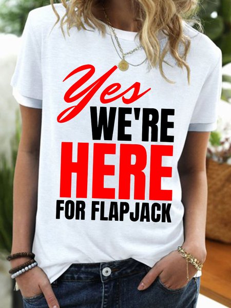 

Lilicloth X Zahra Yes We're Here For Flap Jack Women's T-Shirt, White, T-shirts
