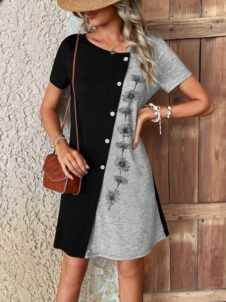 

Casual Others Floral Dress, Black, Dresses