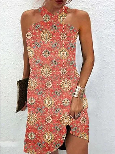 

Floral Others Casual Dress, Red, Dresses