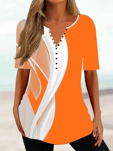 

Jersey Loose Others Casual Shirt, Multicolor, Shirts & Blouses
