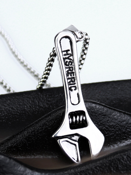 

Man's Wrench Tool Necklace, Silver, Necklaces