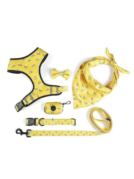 

Lilicloth X Funnpaw Pet Supplies Six Piece Set, Yellow, Pet Accessories