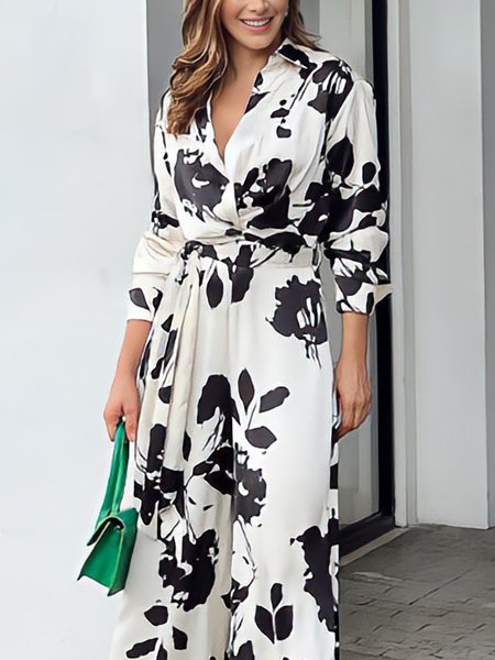 

Floral Elegant Regular Fit No Elasticity Blouse, As picture, Blouses and Shirts