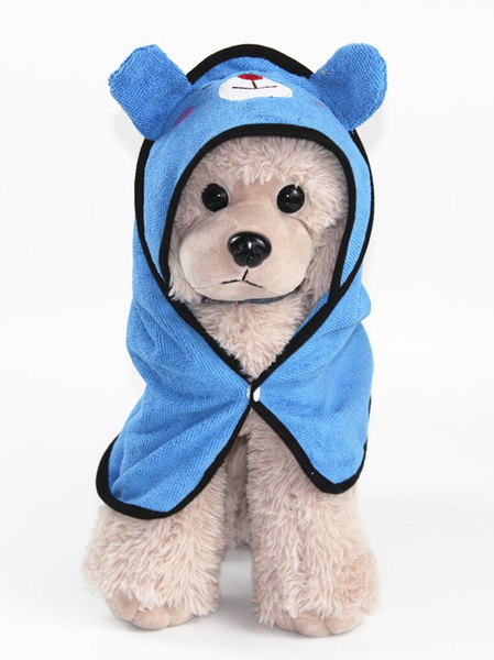 

Lilicloth X Funnpaw Pet Bath Towel Dog Bathrobe, Royal blue, Pet Clothes