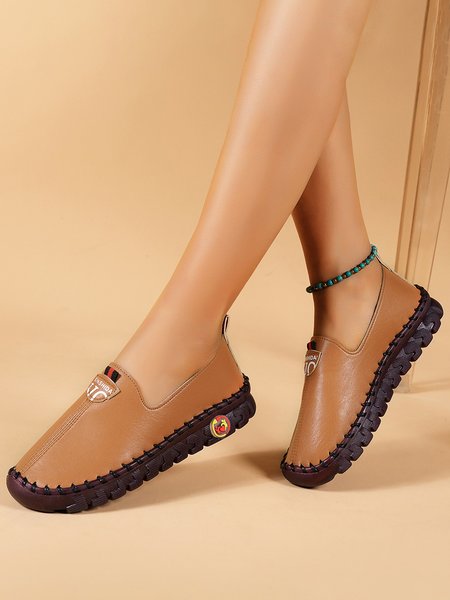 

Casual Moccasin Soft Flats, Brown, Flats