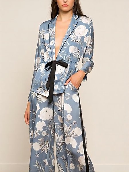 

Floral Vacation No Elasticity Regular Fit Kimono, As picture, Others