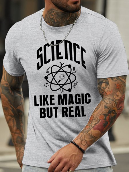 

Lilicloth X Y Science Like Magic But Real Men's T-Shirt, Light gray, T-shirts