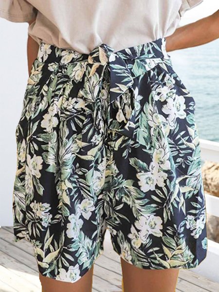 

Vacation Leaf Regular Fit Shorts, Green, Shorts