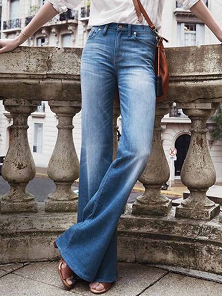 

Plain Denim Urban Regular Fit Jeans, Blue, Jeans