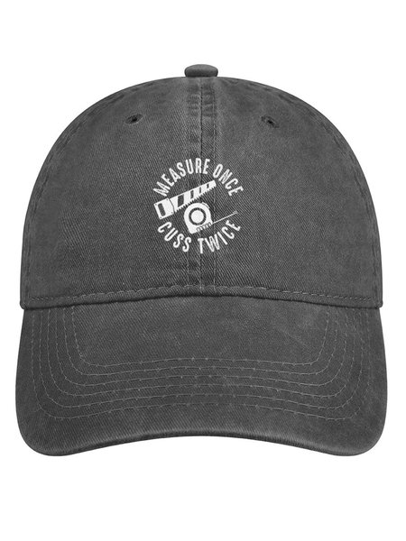

Measure Once Cuss Twice Denim Hat, Deep gray, Men's Hats