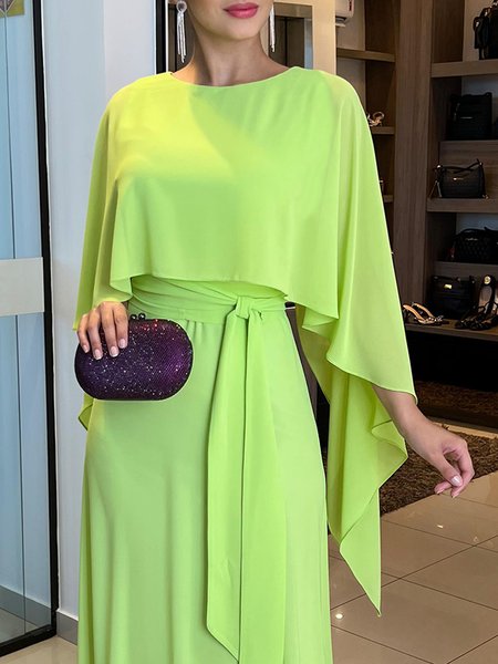 

Simple Urban Plain Crew Neck Loose Shirt, Green, Blouses and Shirts