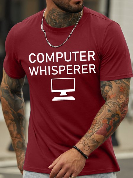 

Lilicloth X Hynek Rajtr Computer Whisperer Men's T-Shirt, Red, T-shirts