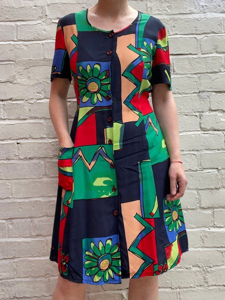 

Casual Color Block Dress, Blue, Dresses