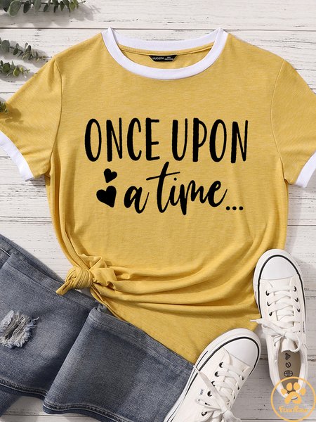 Lilicloth X Funnpaw Women's Once Upon A Time Matching T-Shirt, Yellow, T-shirts